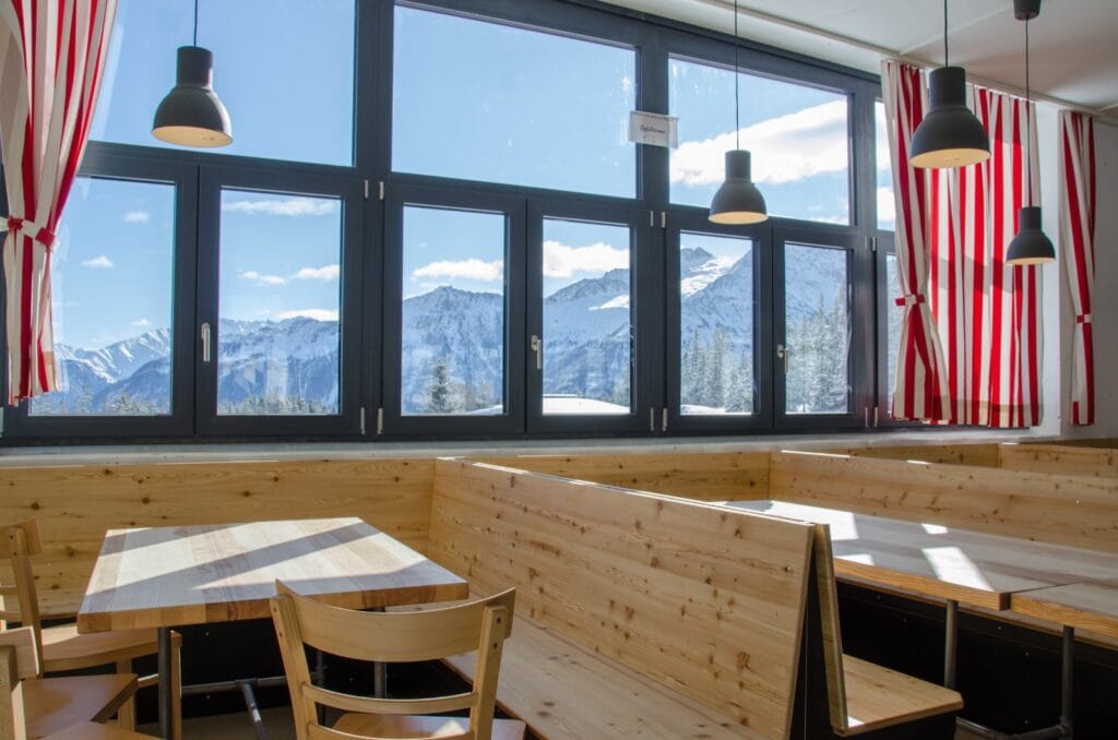 Speisesaal mit traumhaften Ausblick